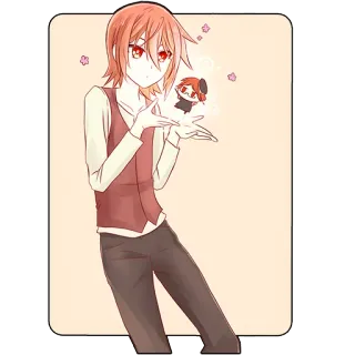 😙 Anime, Manga, Personnage, Illustration, Art whatsapp sticker