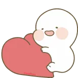 💕 かわいい, ハート, 漫画, 愛, カワイイ telegram sticker