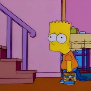 😿 Bart Simpson The Simpsons Cartoon, Die Simpsons, Bart Simpson, Animation whatsapp sticker