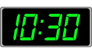 📟 10:30 time, clock, digital, display telegram sticker