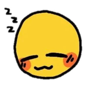😴 Emoji, Smiley, Niedlich, Ausdruck, Kawaii, Gesicht telegram sticker