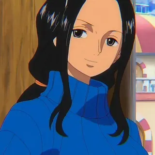 📚 Nico Robin One Piece anime, one piece, nico robin, character whatsapp sticker
