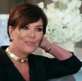 ⛈ Kris Jenner celebrità, reality TV, Kris Jenner, ritratto telegram sticker