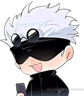 😁 Gojo Satoru Jujutsu Kaisen anime sticker channel Anime, Manga, Sticker, Chibi, Gojo Satoru, Jujutsu Kaisen telegram sticker