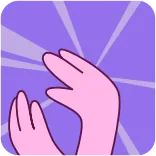 🖕 aplauso, mãos, gesto, animação telegram sticker