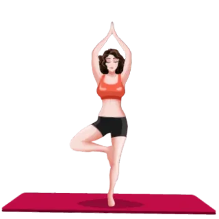 🧘‍♀️ Yoga, Fitness, Femme, Exercice, Méditation telegram sticker