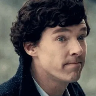 🔎 Sherlock Holmes Sherlock Sherlock, Benedict Cumberbatch, BBC, Série TV, Détective whatsapp sticker