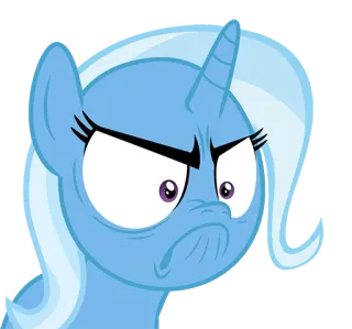 😡 Trixie Lulamoon My Little Pony Trixie Lulamoon, My Little Pony, Cartoon, Einhorn, Wütend, Charakter telegram sticker