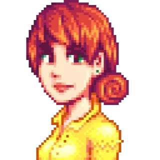 😳 Penny Stardew Valley Videojuego, Pixel art, Personaje, Penny, Stardew Valley telegram sticker