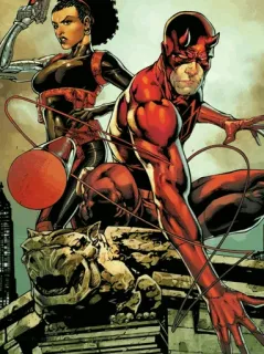 🕶 Daredevil Daredevil, Marvel Comics, superhero, comic book, fighter telegram sticker