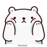 ▫️ bear, cute, kawaii, sticker, animal, cartoon telegram sticker