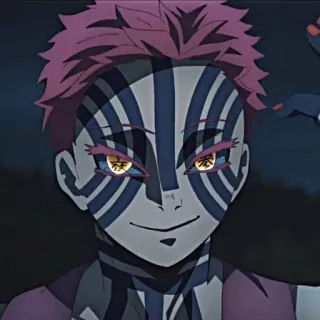 ✊ Akaza Demon Slayer อนิเมะ, ปีศาจ, อาคาซะ, ดาบพิฆาตอสูร telegram sticker