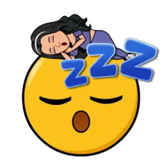 😴 ZZZ ngủ, mệt mỏi, emoji, zzz, hoạt hình, ngủ trưa telegram sticker