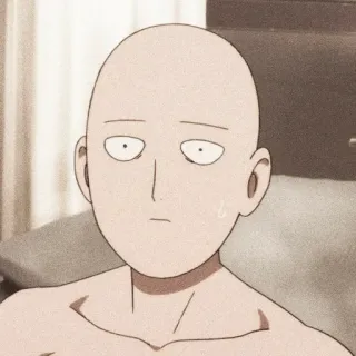 📎 Saitama One Punch Man Anime, One Punch Man, Saitama, Héroe, Serio telegram sticker