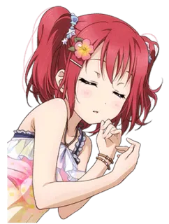 😴 Anime, Garota, Bonita, Verão, Personagem, Desenho animado whatsapp sticker