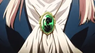 🌟 Violet Evergarden 애니메이션, 보석, 목걸이, 에메랄드, 캐릭터, 바이올렛 에버가든 telegram sticker