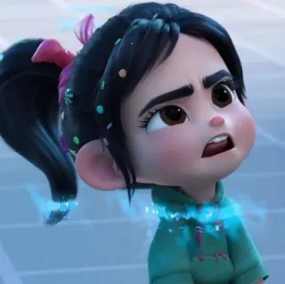 🍓 Vanellope von Schweetz Wreck-It Ralph Dibujo animado, Disney, Vanellope, Ralph el demoledor, Personaje, Princesa telegram sticker