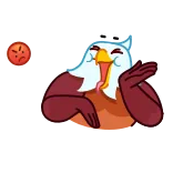 😝 sowa, zły, kreskówka, ptak, animacja, emoji telegram sticker