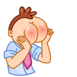 😘 dibujo animado, trasero, descarado, humor, ilustración telegram sticker