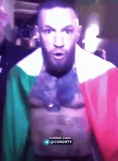 🦁 Conor McGregor TELEGRAM - KANAL
@CONORTV Conor McGregor, MMA, Fighter, Sports, Irish Flag, Telegram telegram sticker