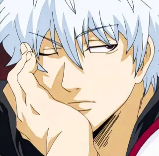 🍤 Sakata Gintoki Gintama アニメ, 坂田銀時, 銀魂, キャラクター, 眠い, 休憩 telegram sticker