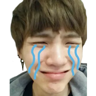 😢 울음, 슬픔, 감정, 얼굴, 사람 whatsapp sticker