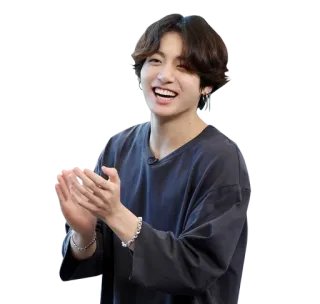 👏 Jungkook K-Pop, Sänger, BTS, Musik, Idol, Koreanisch telegram sticker