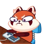 👨💻 red panda, computer, keyboard, stressed, tired, animal telegram sticker
