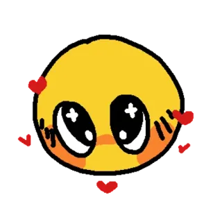 🥺 emoji, hearts, cute, love, blush telegram sticker