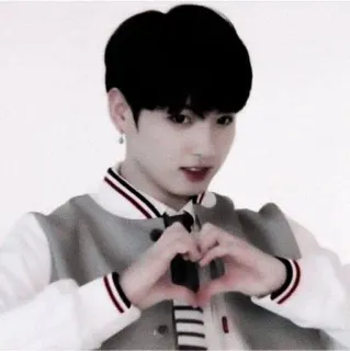 🐰 Jeon Jungkook Kpop, Jungkook, BTS, Cuore, Idolo, Cantante whatsapp sticker