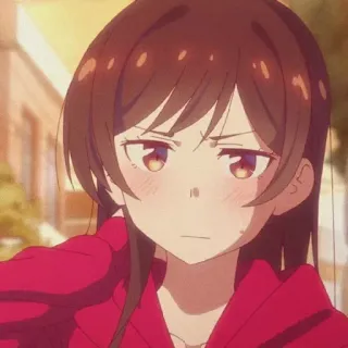☹ Anime, Cô gái, Hoạt hình, Nhân vật, Biểu cảm, Dễ thương whatsapp sticker