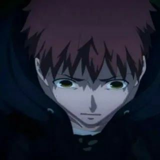 🌟 anime, mężczyzna, smutny, twarz telegram sticker