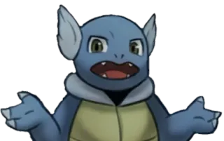 🤗 pokemon, wartortle, anime, cartoon, turtle telegram sticker