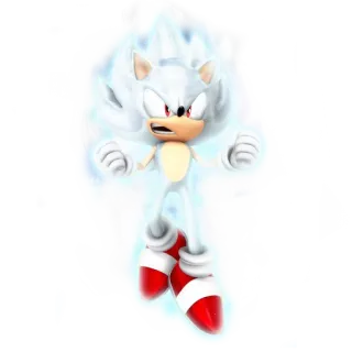 🔋 Sonic the Hedgehog ソニック, ハリネズミ, ゲーム, スーパーソニック, アニメ, 白 telegram sticker