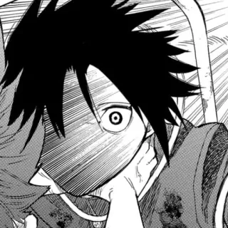 😳 anime, manga, sốc, cận cảnh, biểu cảm telegram sticker