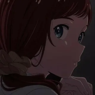 🪁 Anime, Mädchen, Porträt, Illustration telegram sticker