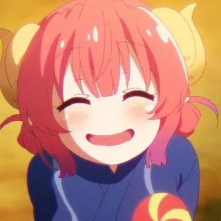 😄 Ilulu Miss Kobayashi's Dragon Maid Anime, Niedlich, Drache, Kawaii, Ilulu telegram sticker