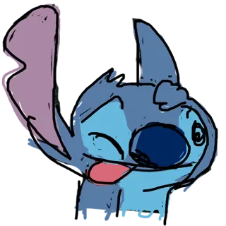 😅 Stitch Lilo & Stitch stitch, lilo e stitch, disney, cartone animato, carino, personaggio telegram sticker