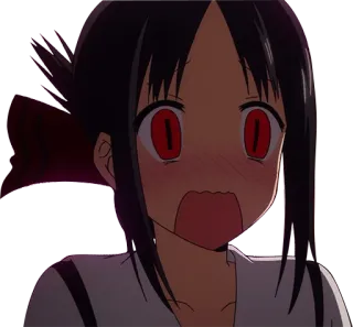 😱 Kaguya Shinomiya Kaguya-sama: Love Is War Anime, Charakter, Kaguya-sama, Love is War, Shinomiya Kaguya, Schockiert, Rote Augen telegram sticker