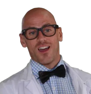 🤓 Johnny Sins mężczyzna, okulary, muszka, lekarz, aktor telegram sticker