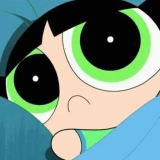 🍭 Buttercup The Powerpuff Girls dibujo animado, animación, niño, verde, personaje, programa de tv telegram sticker