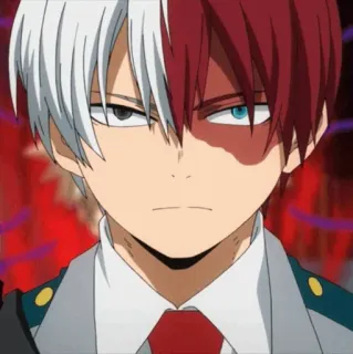 🥢 Shoto Todoroki My Hero Academia Anime, Manga, My Hero Academia, Shoto Todoroki, Superhero, Postać telegram sticker