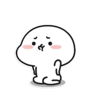 ☁ süß, Blob, kawaii, Aufkleber, Cartoon telegram sticker