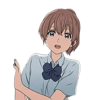 😃 Anime, Garota, Desenho animado, Personagem, Retrato, Fofo, Jovem telegram sticker