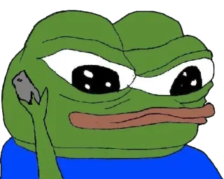 📱 Pepe the Frog Pepe, Frosch, Meme, Internet, Cartoon telegram sticker