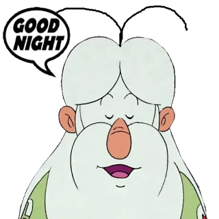 🛌 GOOD NIGHT good night, sleepy, cartoon, greeting, goodbye whatsapp sticker