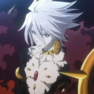 ☀️ anime, character, white hair, video game, fantasy, blazblue telegram sticker
