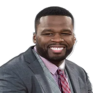 😀 50 Cent 50 Cent, rapper, beroemdheid, portret, man, persoon telegram sticker