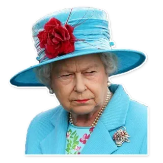 😑 Queen Elizabeth II королева, елизавета ii, королевский, портрет, личность telegram sticker