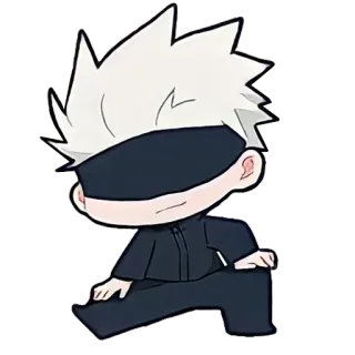 🤍 Gojo Satoru Jujutsu Kaisen Anime, Manga, Jujutsu Kaisen, Gojo Satoru, Sticker telegram sticker